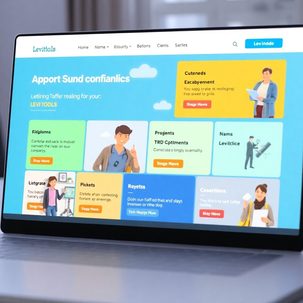 A realistic image of a freelancer celebrating a business milestone, possibly with charts and graphs illustrating growth. The background subtly displays the Levittols platform. Warm and inspiring color palette.
